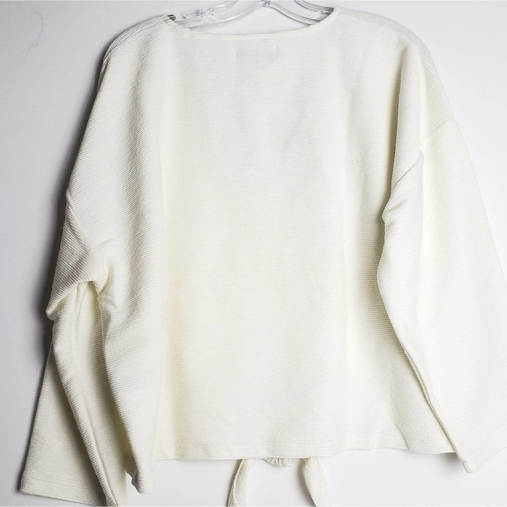 NEW! MADWELL Texture & Thread Front Tie Top 2x. - Picture 3 of 7